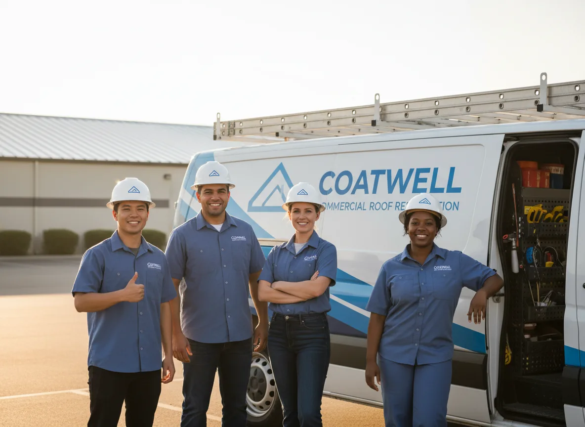 Commercial roof coating company in Bryant, IA